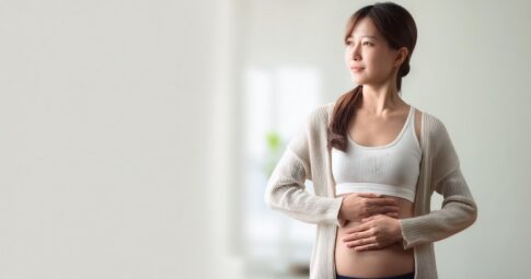ぽっこりお腹を改善した女性のウエスト（反り腰も）